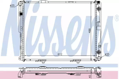 Теплообменник NISSENS 62695A