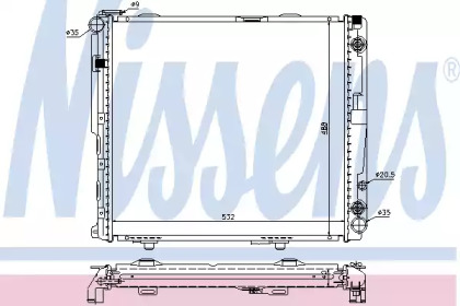 Теплообменник NISSENS 62699A