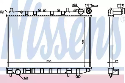 Теплообменник NISSENS 62974