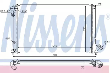 Теплообменник NISSENS 63732