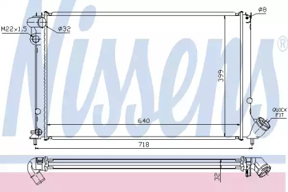 Теплообменник NISSENS 63733