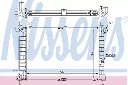 Теплообменник NISSENS 63291A