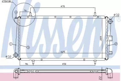 Теплообменник NISSENS 62785A