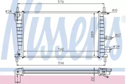 Теплообменник NISSENS 62082A