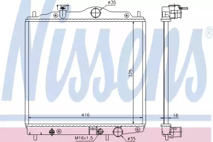 Теплообменник NISSENS 67100