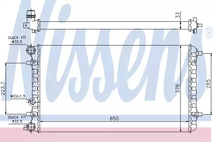 Теплообменник NISSENS 65228