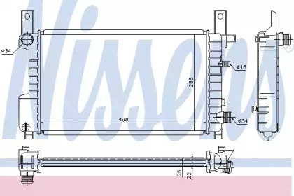 Теплообменник NISSENS 62076A