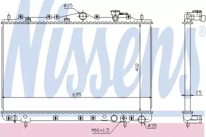 Теплообменник NISSENS 67004