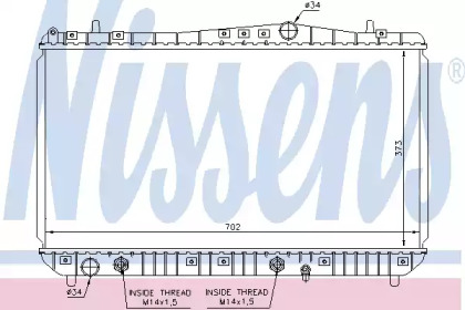 Теплообменник NISSENS 61665