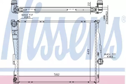 Теплообменник NISSENS 60784A