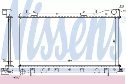 Теплообменник NISSENS 67706A