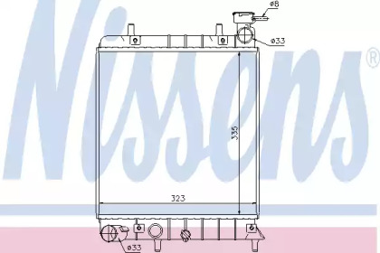 Теплообменник NISSENS 67022