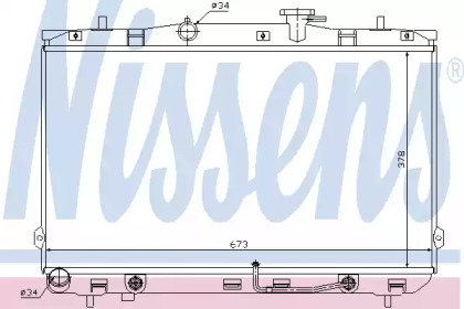 Теплообменник NISSENS 67025