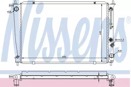 Теплообменник NISSENS 67040