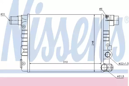 Теплообменник NISSENS 61805