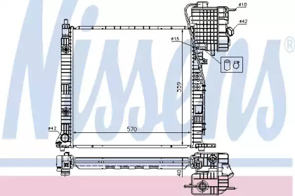 Теплообменник NISSENS 62561