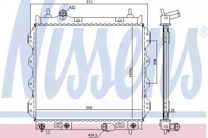 Теплообменник NISSENS 61002A