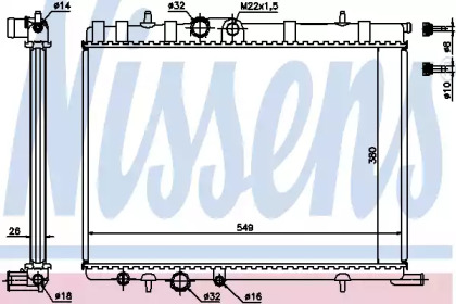 Теплообменник NISSENS 63502A