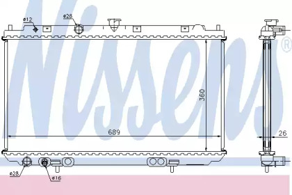 Теплообменник NISSENS 67348A