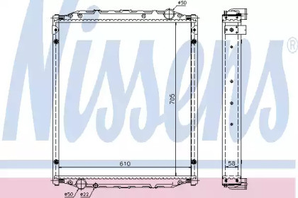 Теплообменник NISSENS 67220A