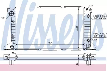 Теплообменник NISSENS 62243