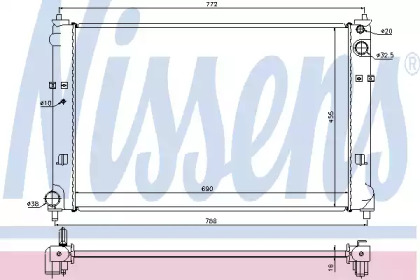 Теплообменник NISSENS 62468