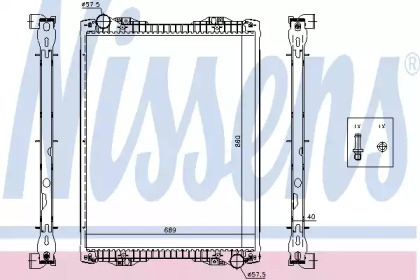 Теплообменник NISSENS 67259A