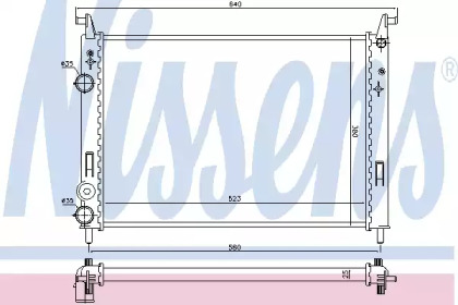 Теплообменник NISSENS 61682