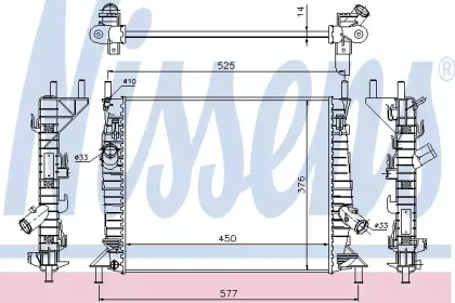 Теплообменник NISSENS 62112