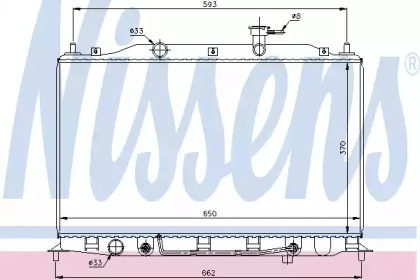 Теплообменник NISSENS 67502