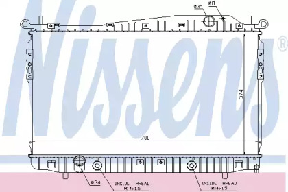 Теплообменник NISSENS 61629