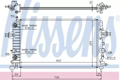 Теплообменник NISSENS 630702