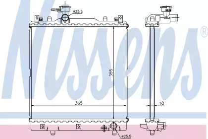 Теплообменник NISSENS 64204