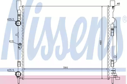 Теплообменник NISSENS 637623