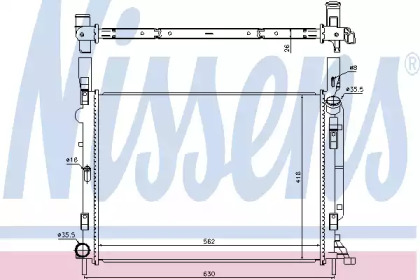 Теплообменник NISSENS 637618