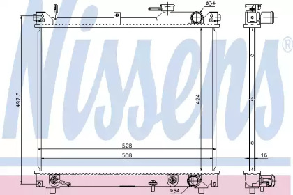 Теплообменник NISSENS 641757