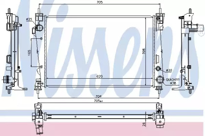 Теплообменник NISSENS 60065