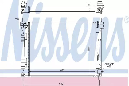 Теплообменник NISSENS 67611