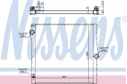 Теплообменник NISSENS 60825