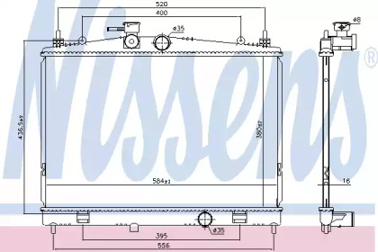 Теплообменник NISSENS 68735