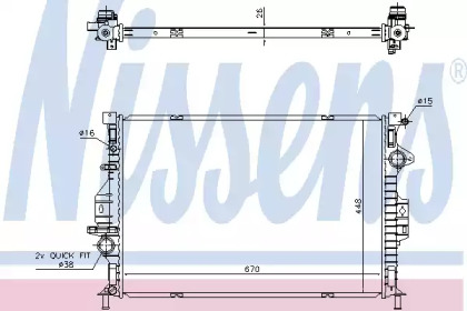 Теплообменник NISSENS 69249