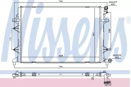 Теплообменник NISSENS 65340