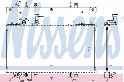 Теплообменник NISSENS 68551