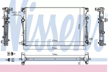 Теплообменник NISSENS 61040