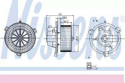 вентилятор NISSENS 87056