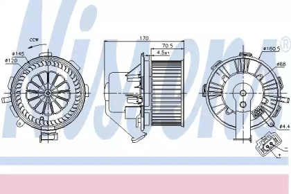 вентилятор NISSENS 87106