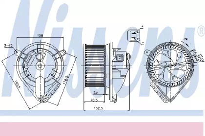 вентилятор NISSENS 87156