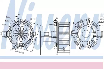 вентилятор NISSENS 87180