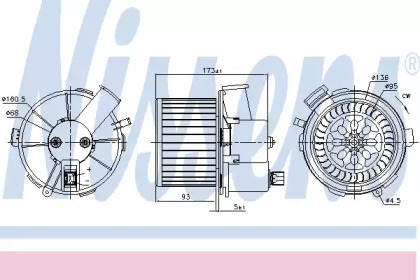вентилятор NISSENS 87482