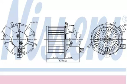 вентилятор NISSENS 87483